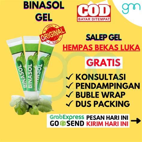 Jual Binasol Gel Obat Luka Diabetes Bakar Bernanah Basah Koreng Sayat