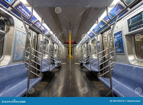 The Subway Train Interior in NYC, New York City, NY, USA Editorial ...