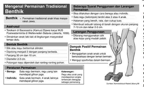 Benthik Permainan Tradisional Anak Tempo Dulu