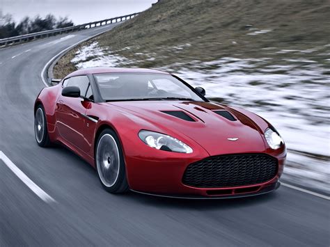 Aston Martin V12 Zagato Red Cars Race Speed Motors Road