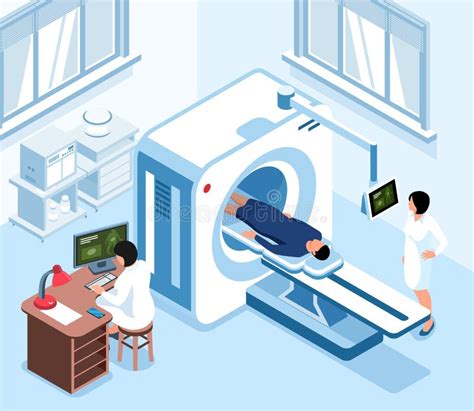 Isometric Lab Diagnostic Composition Stock Vector Illustration Of