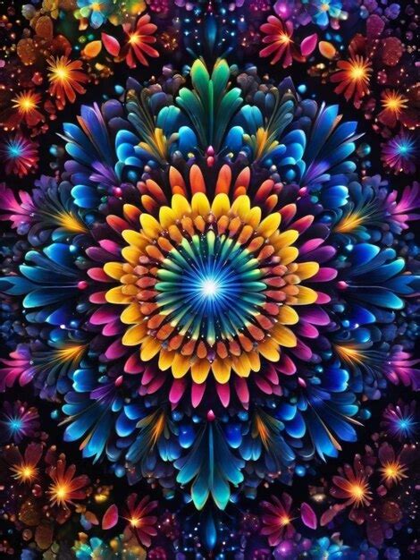 Premium Photo Colorful Mandalas Background