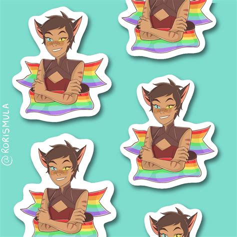 Catra Pride Sticker Bandera Del Orgullo She Ra Sticker Etsy