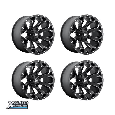 Fuel Off Road D546 Assault Matte Black Milled 22x10 8x180 18mm Set Of