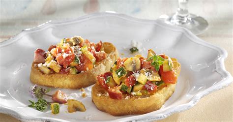 Knusprige Bruschetta Mit Tomaten Zucchini Und Käse Kabanos Einfach And Lecker Daskochrezeptde