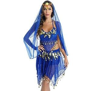 CHICTRY Donna Vestito Danza Del Ventre Abito Da Danza Orientale Costume