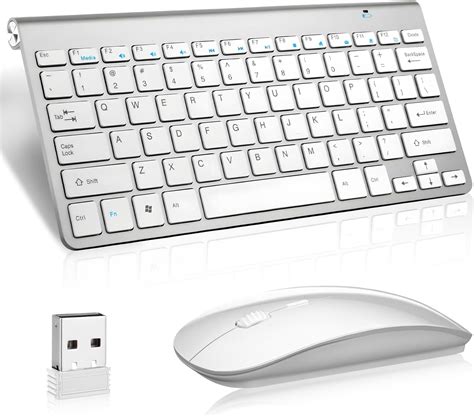 Pantio Teclado y Mouse Inalámbrico Kit Teclado y Ratón con 3 Ajustable