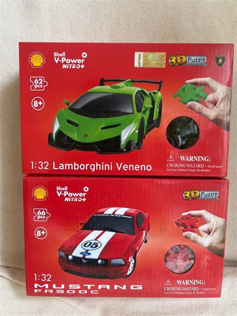 Shell V Power Nitro D Puzzle Lamborghini Veneno And Mustang Fr C