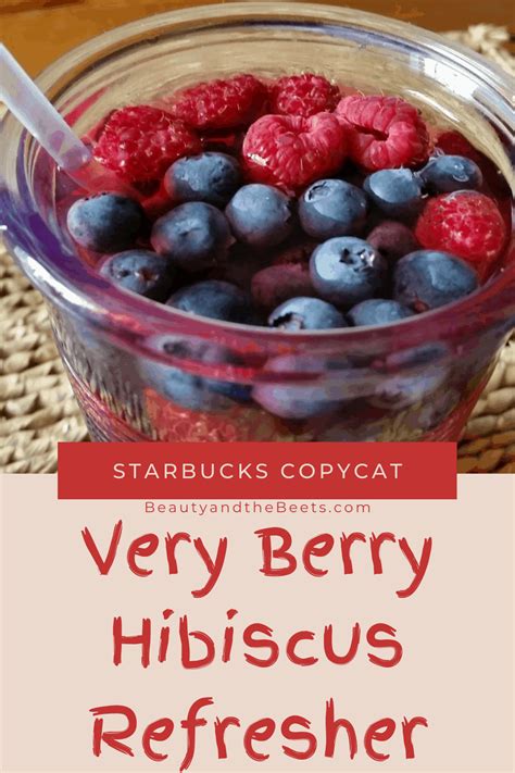 Homemade Very Berry Hibiscus Refresher A La Starbucks