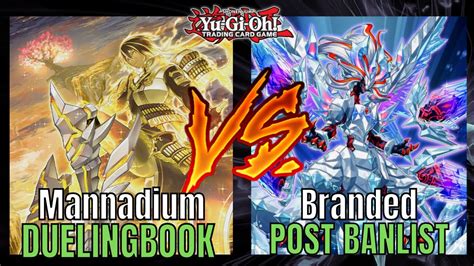 Mannadium Vs Branded Post Banlist January Duelingbook Yu Gi Oh