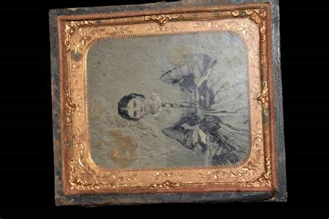 3 1/2" Early Daguerreotype Photographs Union Cases,