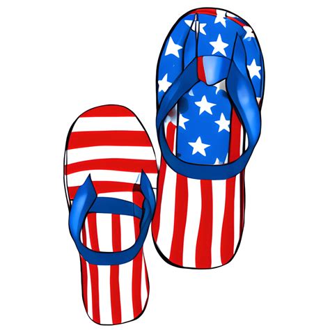 American Flag Flip Flop Graphic · Creative Fabrica