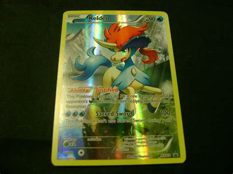 Pokemon Tcg Mythical Keldeo Xy Full Art Black Star Holo Promo Near