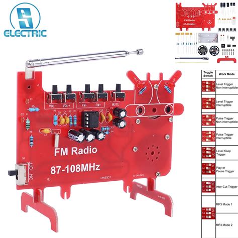 DIY FM Radio Elektronisches L T Kit Zwei Kanal Empf Nger Mit Aufladung