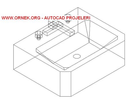 Boyutlu Lavabo Ve Armat R Dwg Projesi Autocad Projeler