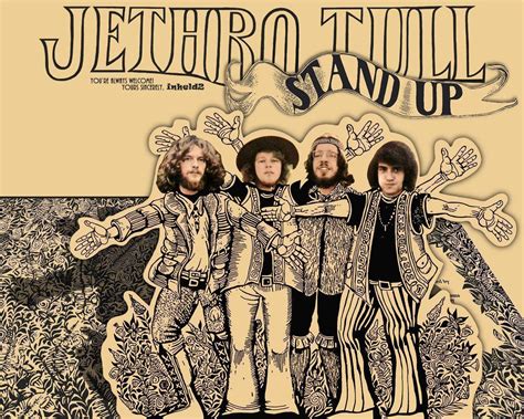 Download English Progressive Rock Band Jethro Tull Stand Up Album Cover Wallpaper