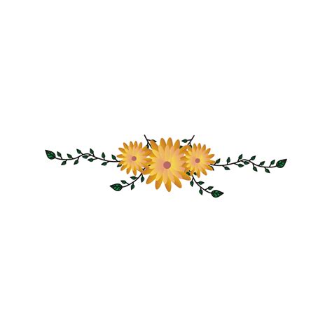 Flor Amarilla Vector Png Flores Sol Amarillo Png Y Vector Para