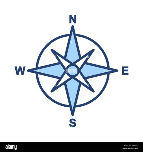 Compass icon vector. arrow compass icon sign and symbol Stock Vector Image & Art - Alamy