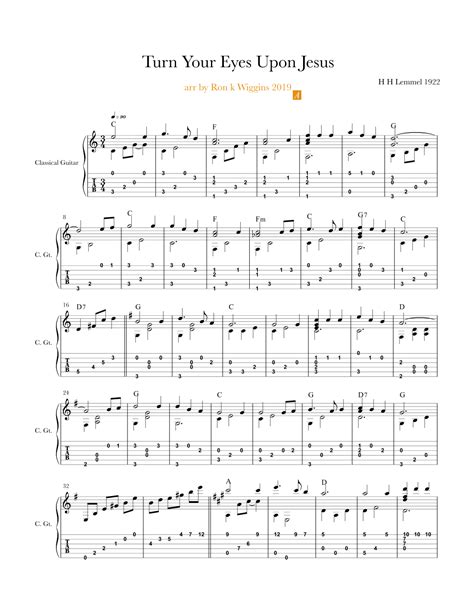 Turn Your Eyes Upon Jesus Guitar Chords