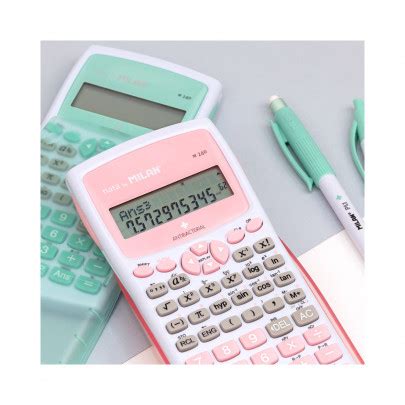 Calculatrice Scientifique Coll Ge Milan M Antibact Rien Rose Pastel