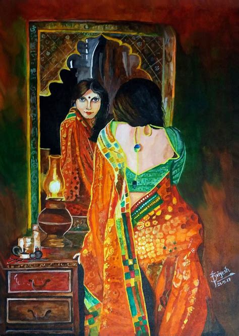 Reflection Of Beauty Painting By Priyesh Soni Saatchi Art