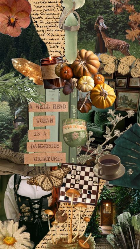 Cozy Autumn Vibes with Vintage Cottagecore Wallpaper