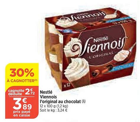 Promo Nestl Viennois L Original Au Chocolat Chez Maximarch