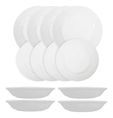 Set X12 Plato Playo Hondo Postre Tsuji 1150 Porcelana Envío gratis