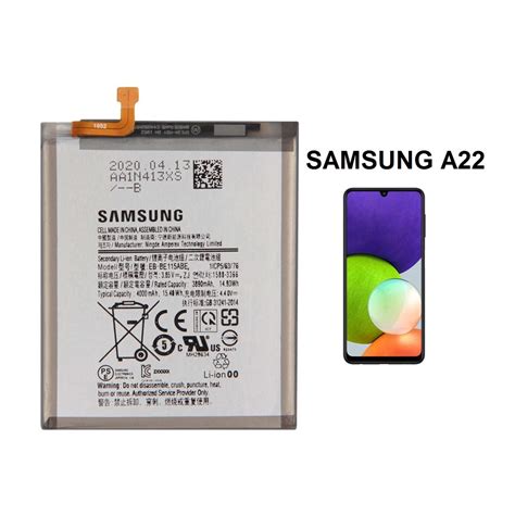 Batería Seven Cell Para Samsung Galaxy A22 Locos Phone Tienda De Celulares Y Accesorios