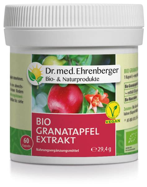 Dr Ehrenberger Granatapfel Extrakt Bio Kaufen Valsona At