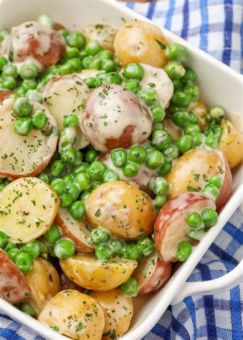 Creamed Peas and Potatoes - Vegetable Recipes