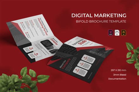 Digital Bifold Brochure By Vunira Thehungryjpeg