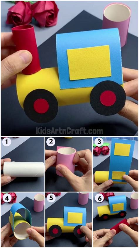 Instructions To Make A Paper Train For Kids