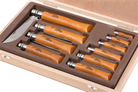 Opinel 10-piece pocket knife set, carbon steel | Advantageously ...