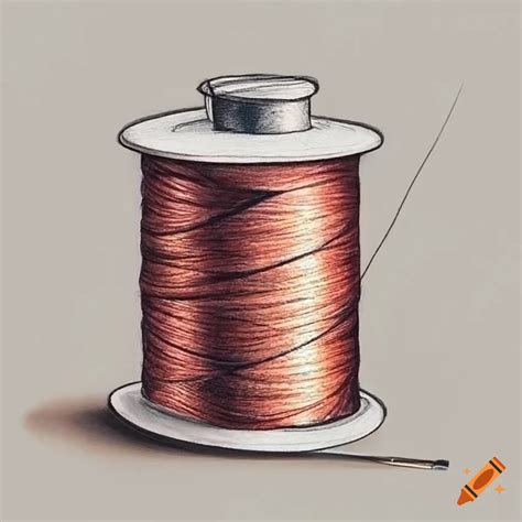 Realistic Drawing Of A Needle And Thread On Craiyon