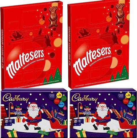 Chocolate Advent Calendar Bundle With X Maltesers Reindeer Chocolate