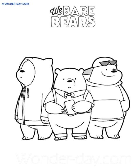 We Bare Bears Coloring Pages Printable Coloring Pages