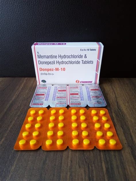 Donpez M Tab Donepezil Hcl Memantine Hcl Tablets X X