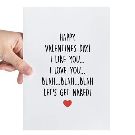 Boyfriend Valentine Card I Love You Get Naked Naughty Etsy