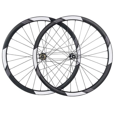 29er MTB XC 28mm Asymmetric Tubeless Ready Carbon Wheelset 28mm Deep