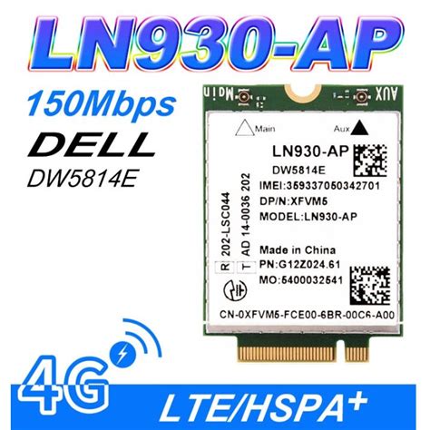 Dw E Telit Ln Ap Wwan Fdd Lte Ngff G Module For Wwan Wireless