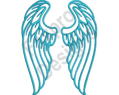 Angel Wings Machine Embroidery Design Etsy Ireland