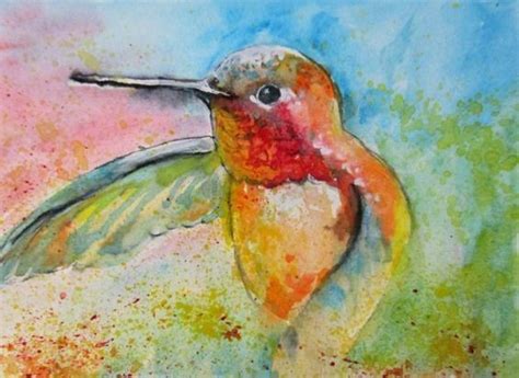 Hummingbird Flower Painting at PaintingValley.com | Explore collection ...