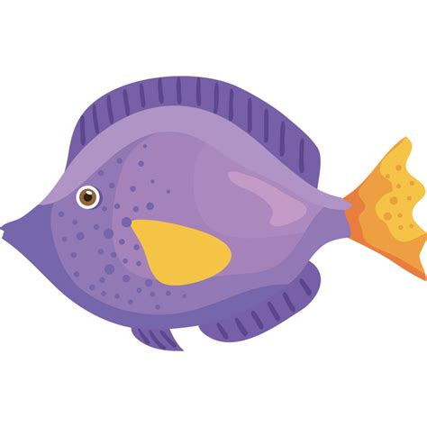 purple fish sealife animal 24096573 PNG