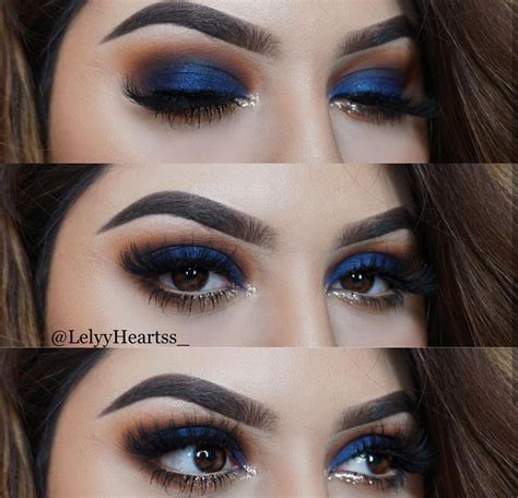 M S Lejano Llamarada Suspensi N Maquillaje Azul Para Ojos Cafes