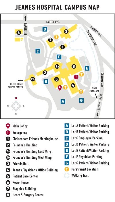 Campus Map | Jeanes Hospital | Temple Health