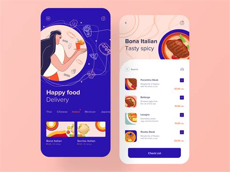 Dribbble - food_app_2x_zuairia.jpg by Zuairia