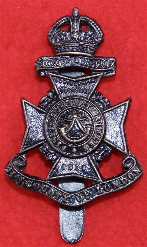 British Army Badges 21st London Cap Badge