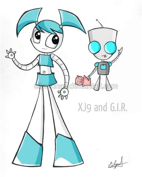 Xj9 And Gir By Eilyn Chan On Deviantart