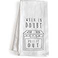 Amazon When In Doubt Pull It Out Funny Kitchen Towel With Sayings